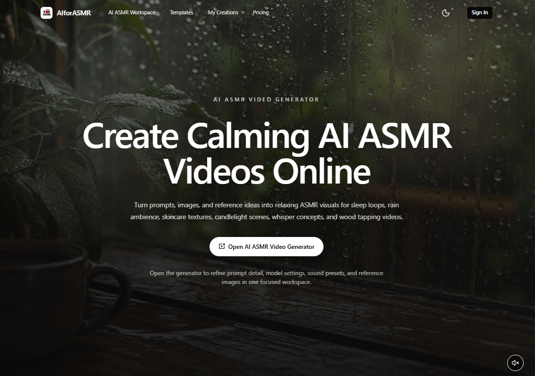 AIforASMR लोगो